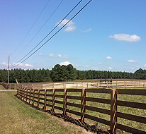 Long Wooden Fence