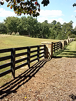 Brown Wooden Fence